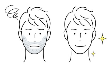 イラスト青髭→ぴかぴか